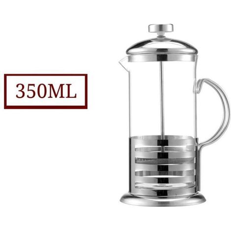 Kaffeemaschine für Zuhause – Filterkaffeemaschine, Milchaufschäumer, Kaffeetasse, tragbare Kaffeemaschine mit Glasfilter für Tee und Kaffee – Crezuo