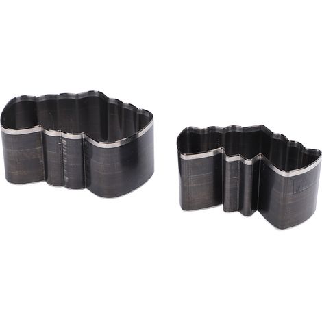 2 emporte-pièces en cuir forme de chaussure, poinçon creux pour travaux manuels et création de bijoux (1/5)