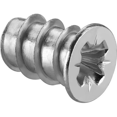 Vis à Euro en Acier 6,3 x 8 mm Varianta Fixations pour Meubles avec Filetage Complet Diamètre D'alésage 5 mm Vis Assemblage pour Bois Coulisses de Tiroirs Coulissants 50 Pièces