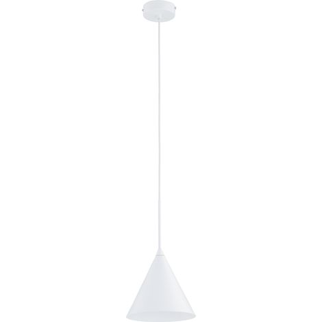 Suspension blanche cône design cuisine E27 FABO Alfa (1/3)