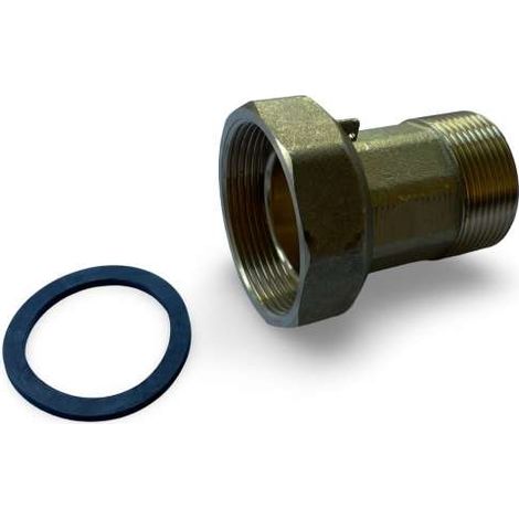 Meibes Wasserzählerverschraubung DN 40 blank G2''x 1 1/2'' mit Plombiermöglichkeit 1270200