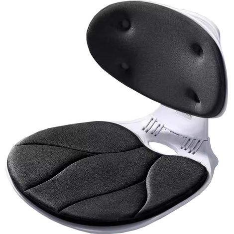 Corrector de postura plegable para asiento, cojín de soporte para respaldo de silla de oficina, alivia eficazmente el dolor y corrige la postura al sentarse, adecuado para conducción, viajes, oficina 