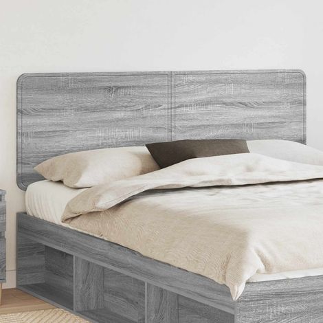 vidaXL Cabecero Sonoma gris Madera de ingeniería (1/5)