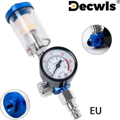 Manometer für industrielle Spritzpistolen, Öl-Wasser-Abscheider, Druckregler für Industriefilter, pneumatische Spritzpistole (1/5)