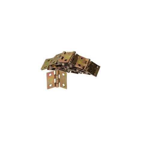 Paquete de 300 bisagras para muebles de 22 x 25 mm - Bisagras enrolladas - Todos los tamaños - Bisagras para mesas - Galvanizadas - Crezuo (1/4)