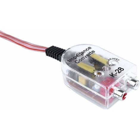AMXCNOY Audio Low High Auto-Verstärker-zu-Lautsprecher-Konverter 12V Impedanzadapter Auto-Schalterkabelclips Klein (Schwarz, Silber, Einheitsgröße) (1/4)