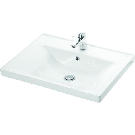 Lavabo sospeso 65 cm in ceramica Litos-SV65 Kamalu