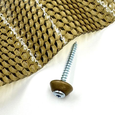 Vis galvanisées M5 x 50 mm pour bois avec rondelle d'étanchéité en bronze MK PC DIAMONDS 50 pièces (1/5)