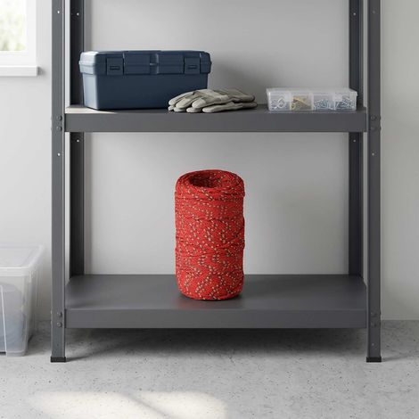 vidaXL Cuerda multiusos 2 mm 25 m Rojo PP 27 kg Carga máx. (1/2)