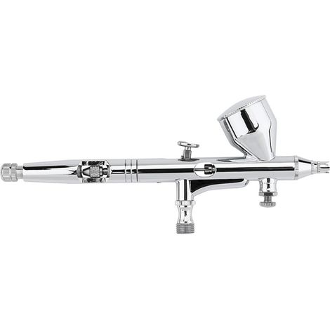Kit aérographe double action, pistolet de pulvérisation à aiguille de 0,2 mm/0,3 mm/0,5 mm pour la décoration de gâteaux/ongles/modélisme (1/5)