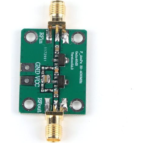 High-frequency RF amplifier 30-4000 MHz, 40 dB gain, for FM, HF and VHF/UHF (1/5)
