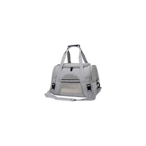 Longziming – Sac de transport pour chat et petit chien – Oxford 600D léger – Charge max 6 kg – Bandoulière amovible – Coussin moelleux lavable (1/5)