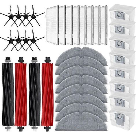 Pièces de rechange et accessoires pour Roborock S8 Pro Ultra / S8 / S8 Plus : brosse latérale principale, filtre HEPA M (1/5)