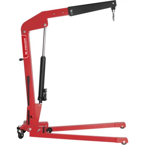 Facom – Cric manuel hydraulique 2500mm – Charge max 1 t – Extension de jib sans outil – Roues synthétiques pour faible bruit (1/2)