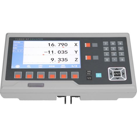 LCD-Digitalanzeige, linearer Skalenencoder, Magnetgitter für Dreh- und Fräsmaschinen, AC 80–260 V, EU-Stecker, 2 Achsen (1/5)