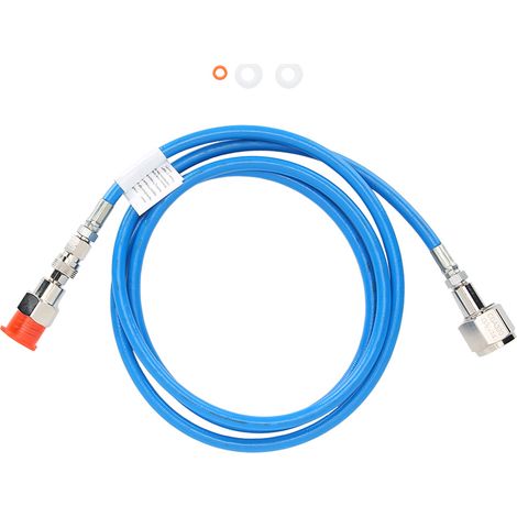 Kit adaptateur haute pression externe CO2 CGA320 bleu, tuyau 2m/6.6ft pour Soda Stream (1/5)