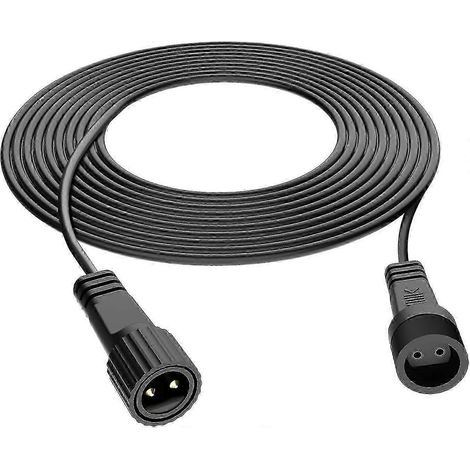 Câble d'extension de 3 m pour guirlandes lumineuses G40, câble d'extension étanche à 2 broches pour guirlandes lumineuses d'extérieur. (1/5)