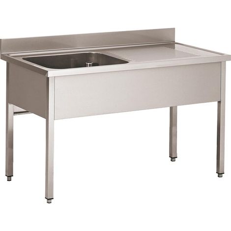 Plonge Inox 304 Démontable 1 Bac 500x400x300mm - L2G