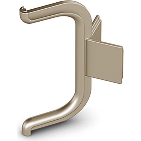 Hettich Griffmulde-Außenecke, 90°, Canis C, 9210139, Aluminium edelstahloptik (1/3)