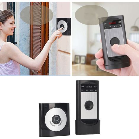 Interphone vocal sans fil, sonnette d'interphone individuelle, sans réseau requis, sonnette portable (1/5)