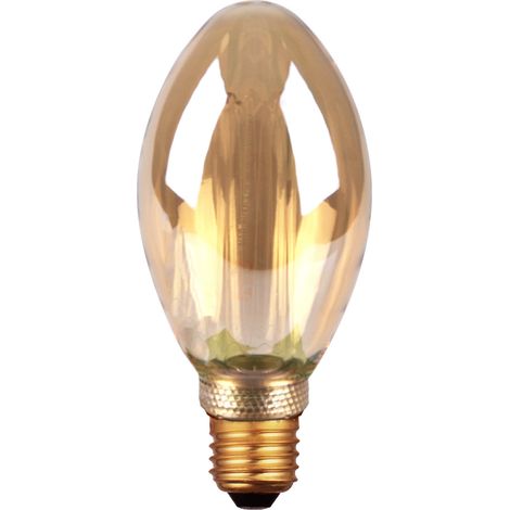 Lampadina LED B75 ambra E27 4W 200lm 1800K Polux DecoVintage (1/5)