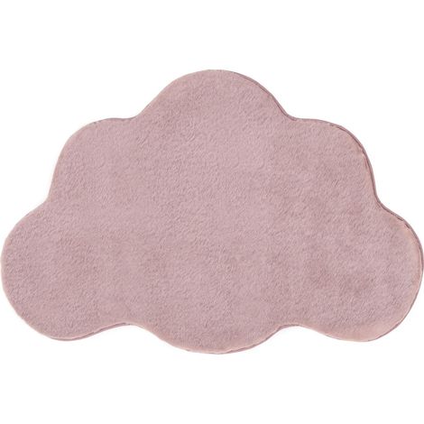 Area Rug Light Violet Faux Fur 80 x 120 cm High Pile Irregular Shape Living Room Polyester Backing Modern PARSON (1/5)