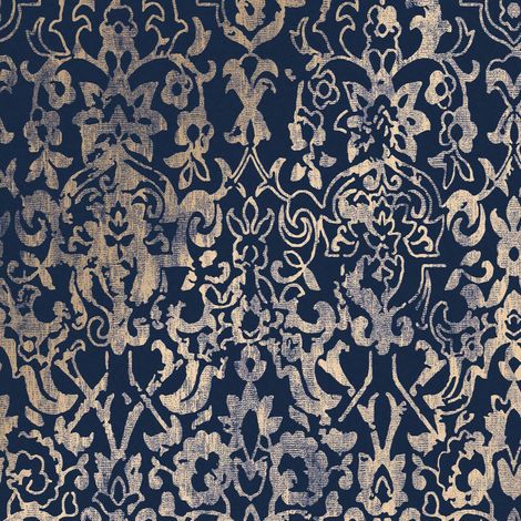 Next MAJESTIC DAMASK Blau Vliestapete 10mx52cm