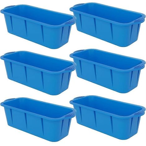 Moules à glaçons extra larges (lot de 6) - 8 kg (18 lb) - Moules à glaçons réutilisables pour bain de glace à domicile et congélateur (1/4)