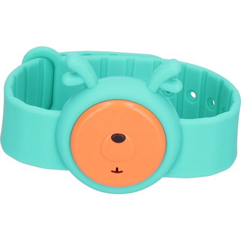 Bracelet anti-moustiques rechargeable par USB, bracelet anti-moustiques à ultrasons pour enfants, vert (1/5)