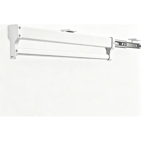 Tringle à vêtements extensible en acier froid – Barre télescopique réglable 347mm – Capacité 25 kg pour armoires et cuisines (1/5)