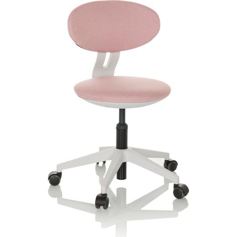 Kinderschreibtischstuhl / Kinderstuhl MINIMOVO Stoff rosa hjh OFFICE (1/5)