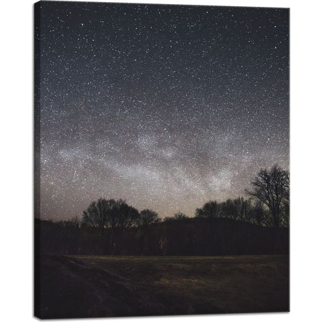Stampa su tela Spazio Cielo stellato 40x50 cm