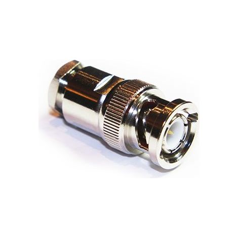 Connecteur BNC RS PRO Mâle Droit, raccordement Attache, sertissage 50O Montage sur câble ( Prix pour 1 )