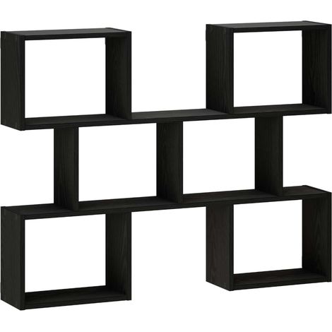 Wall Shelf Black 103 x 17 x 80 cm Engineered Wood vidaXL (1/5)