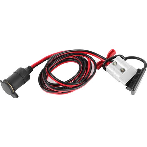 Câble allume-cigare vers batterie 2m 12-24V pour camping-car, caravane, fourgon, modification véhicule, connecteur prise accessoire, fil robuste. (1/5)