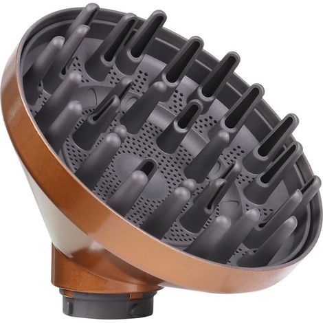 Diffusore per capelli lunghi Dyson Airwrap applicabile - Accessorio per asciugacapelli - Per capelli mossi e ricci - Conversione per Air Wrap Curling Styler - Oro