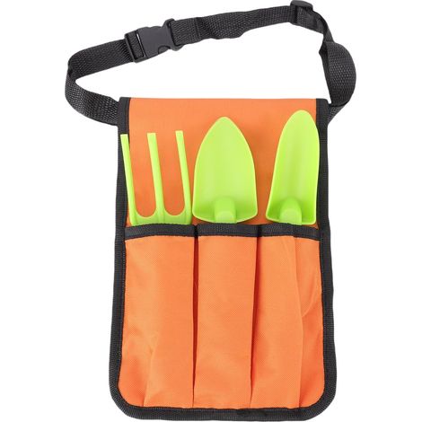 Sac banane pour outils de jardinage en tissu Oxford 600D, ceinture porte-outils de jardin ajustable avec 3 outils pour la plantation et la culture