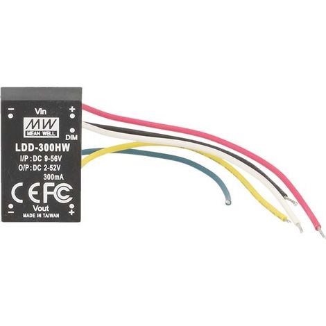 DC/DC Step Down Converter MW MEAN WELL LDD-300HW 300mA da DC9-56V a DC2-52V (1/3)