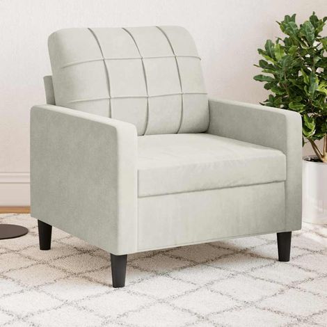 Sessel Creme 60 cm Samt