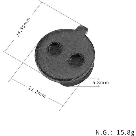 Les plaquettes de frein/plaquettes de frein à disque rondes à tige courte J1 sont compatibles avec les pinces de disque de frein et accessoires. (1/5)