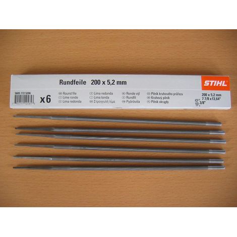 STIHL Lime ronde pour chaînes 3/8", Ø 5,2 x 200 mm