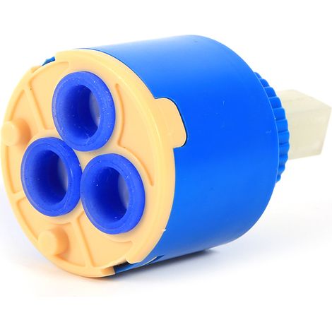 Cartouche en céramique 35mm pour robinet mélangeur, vanne de contrôle intérieure en plastique PP bleu, durable et pratique (1/5)