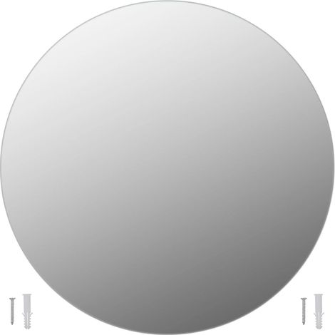 Miroir mural vintage Miroir mural pour Maison,salon,Chambre 50 cm Rond Verre -30336 (1/5)