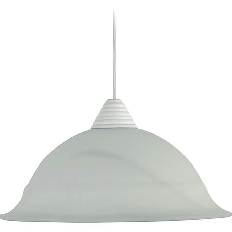LIDIA LAMPADA SOSPENSIONE DA SOFFITTO E27 1 LUCE 30 CM BIANCA (1/4)