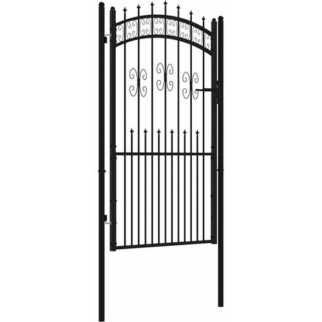 Maison Exclusive - Gartentor KAMPEN mit Speerspitze Schwarz 103 x (1/5)