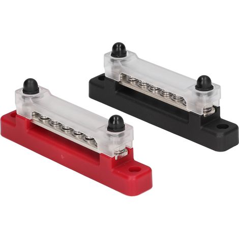 Bornier de distribution électrique, jeu de barres omnibus de batterie, mise à la terre, connexion RV 6P à une rangée.