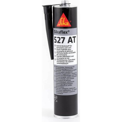 Sika - Sikaflex 527 AT, Nero - Sigillante a terminazione silanica - Per giunti interni ed esterni della carrozzeria - Cartuccia da 300ml (1/4)