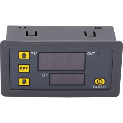 Relais temporisé grand écran, paramètres OP CL LOP, mémoire indépendante, module relais temporisé normalement ouvert, 12 V CC, 240 W (1/5)