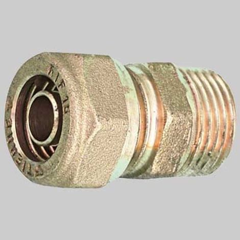 RACCORDO DIRITTO MASCHIO PER TUBO COBRA-PEX - 3/4 x 22 S. 3