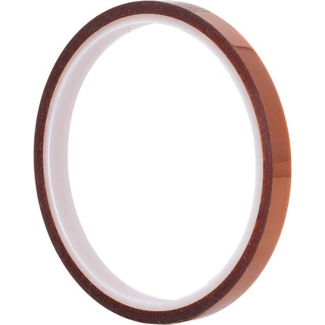 Lot de 10 rubans adhésifs isolants couleur thé, excellente adhérence, résistants aux hautes températures, 500 g, 12 mm (1/5)